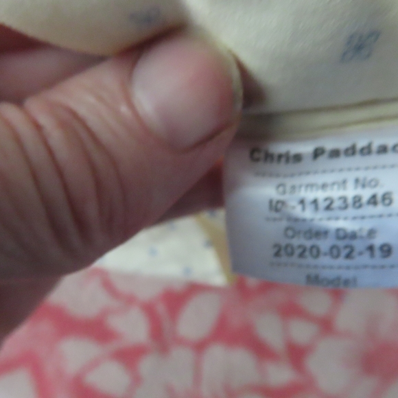 LTC chris paddack button up print shirt no size - Picture 5 of 6